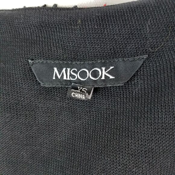 Misook Blazer Textured Long Sleeve Red Black Lined Business Career Size XS - Picture 6 of 8